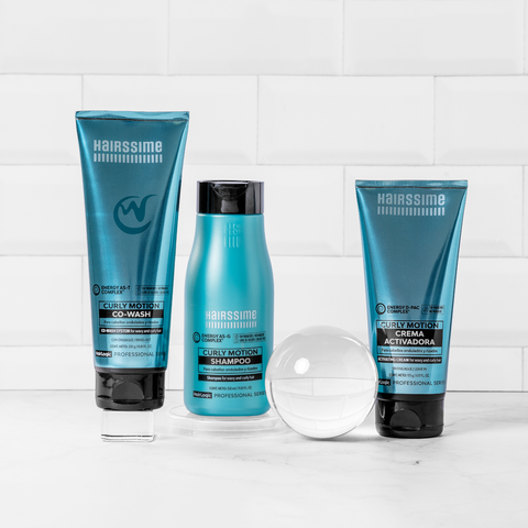 Kit Curly Motion Shampoo+Acondicionador Co-wash+Crema activadora de rulos